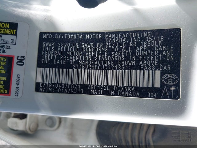 Toyota Corolla Le