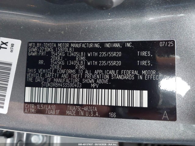 Toyota Highlander Platinum