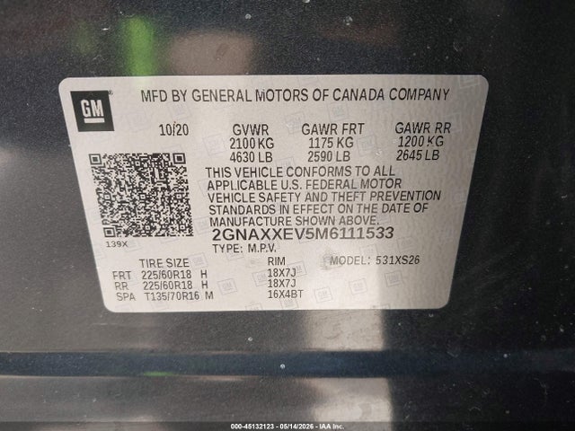 Chevrolet Equinox Awd Premier