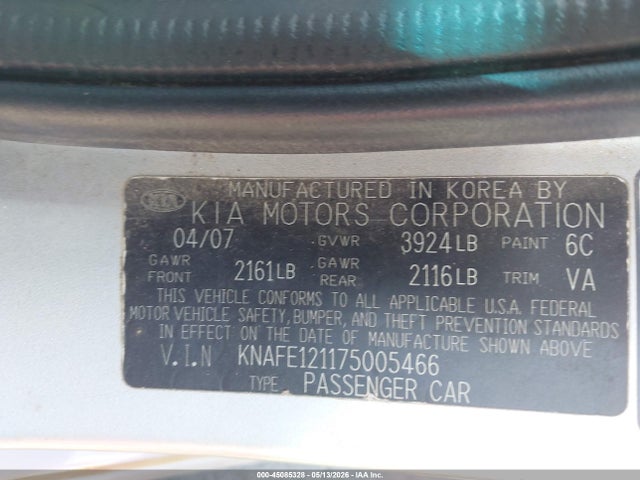 Kia Spectra Sx