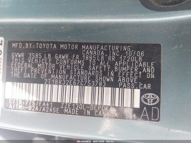 Toyota Corolla Ce