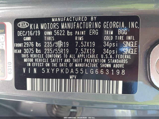 Kia Sorento 3.3l Sx