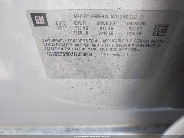 Chevrolet Cruze Lt Auto