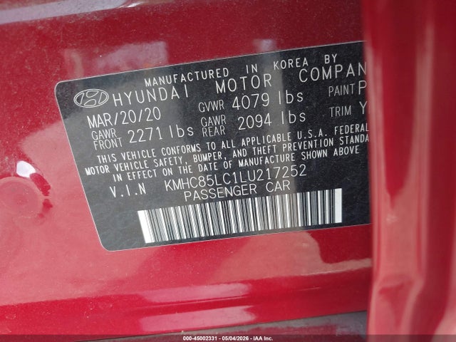 Hyundai Ioniq Sel