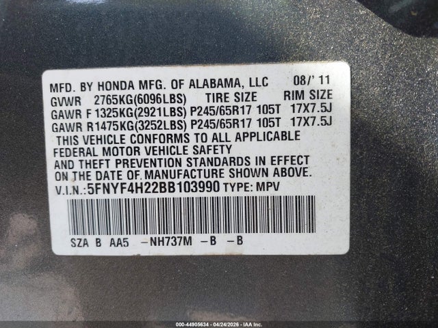 Honda Pilot Lx