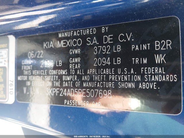 Kia Forte Lxs