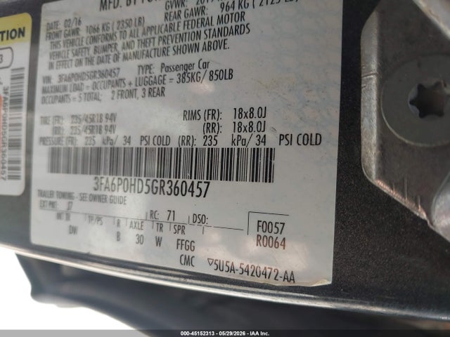 Ford Fusion Se