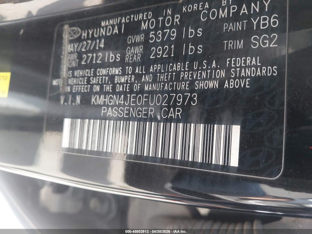 Hyundai Genesis 3.8