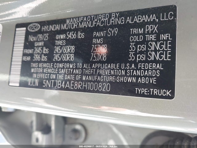 Hyundai SANTA CRUZ Sel