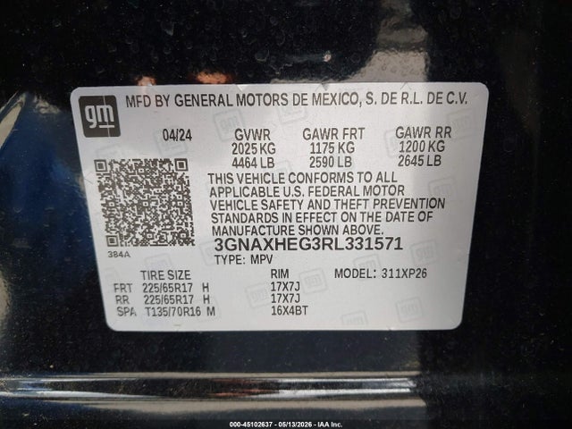Chevrolet Equinox Fwd Ls