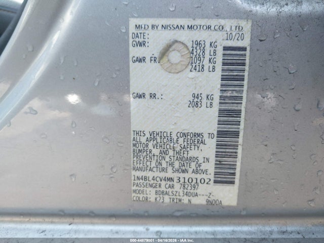 Nissan Altima Sr Fwd