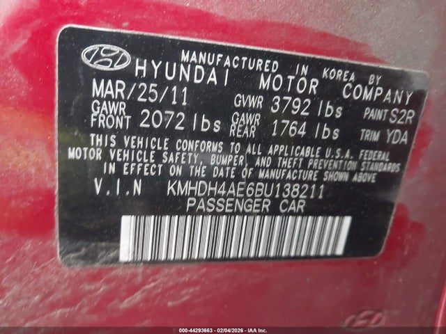 Hyundai ELANTRA Gls (ulsan Plant)