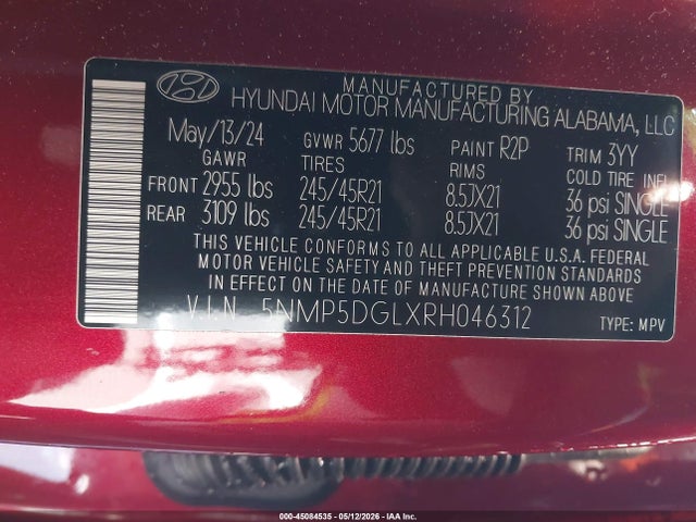 Hyundai SANTA FE Calligraphy