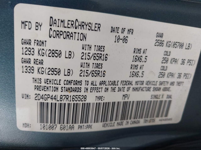Dodge Grand Caravan Sxt