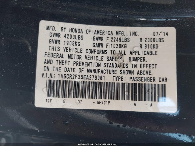 Honda Accord Lx