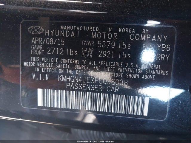 Hyundai Genesis 3.8