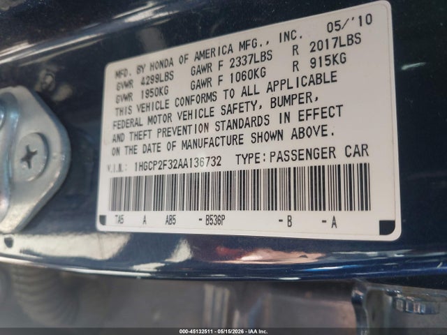 Honda Accord 2.4 Lx