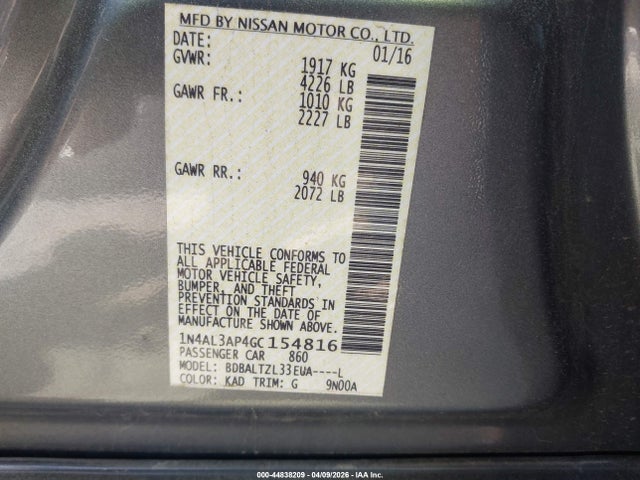 Nissan Altima 2.5 Sl