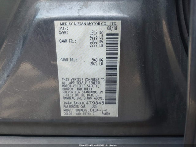 Nissan Altima 2.5 Sr