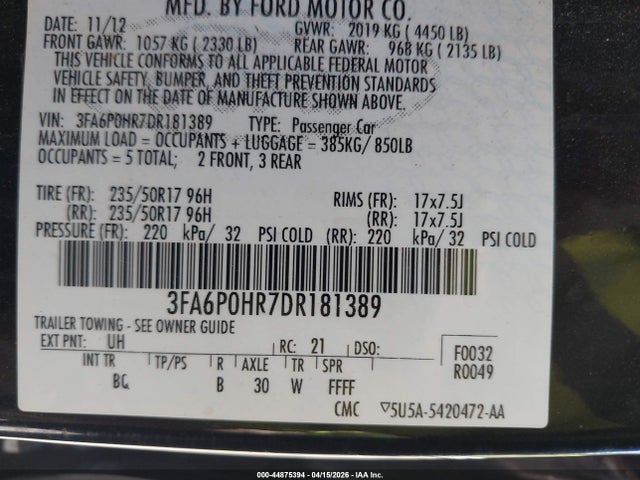 Ford Fusion Se