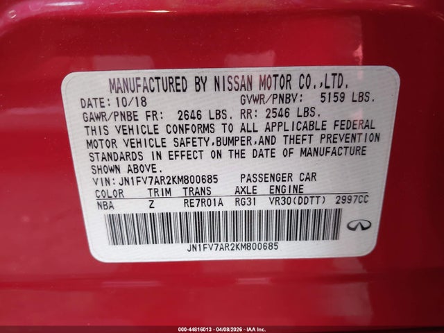 INFINITI Q50 3.0t Red Sport 400