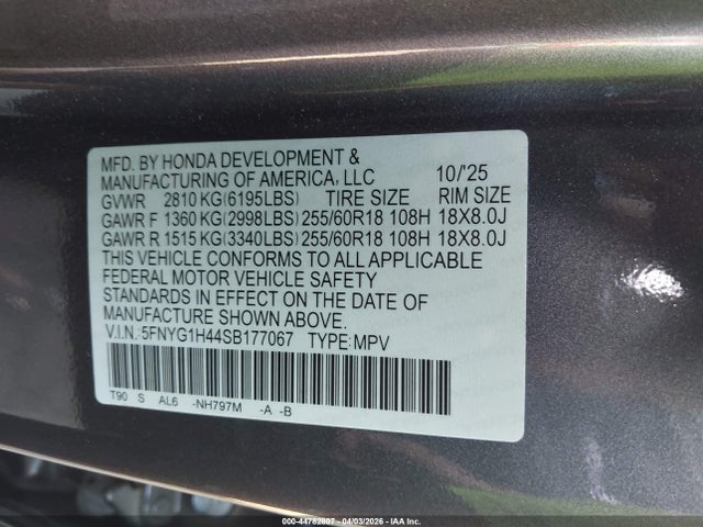 Honda Pilot Ex-l