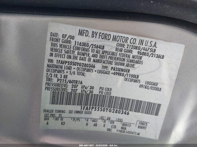 Ford Taurus Ses