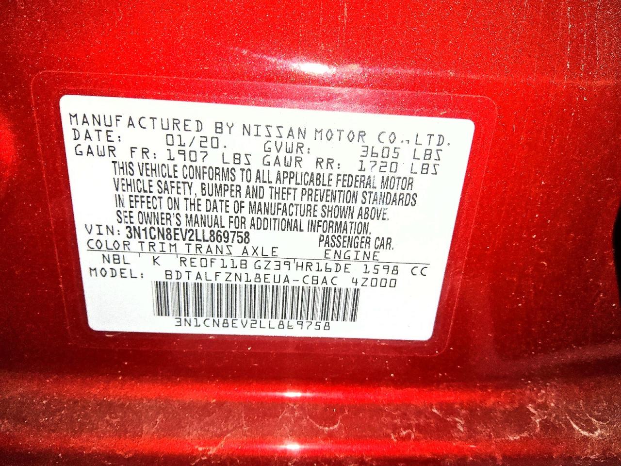 Nissan Versa Sv