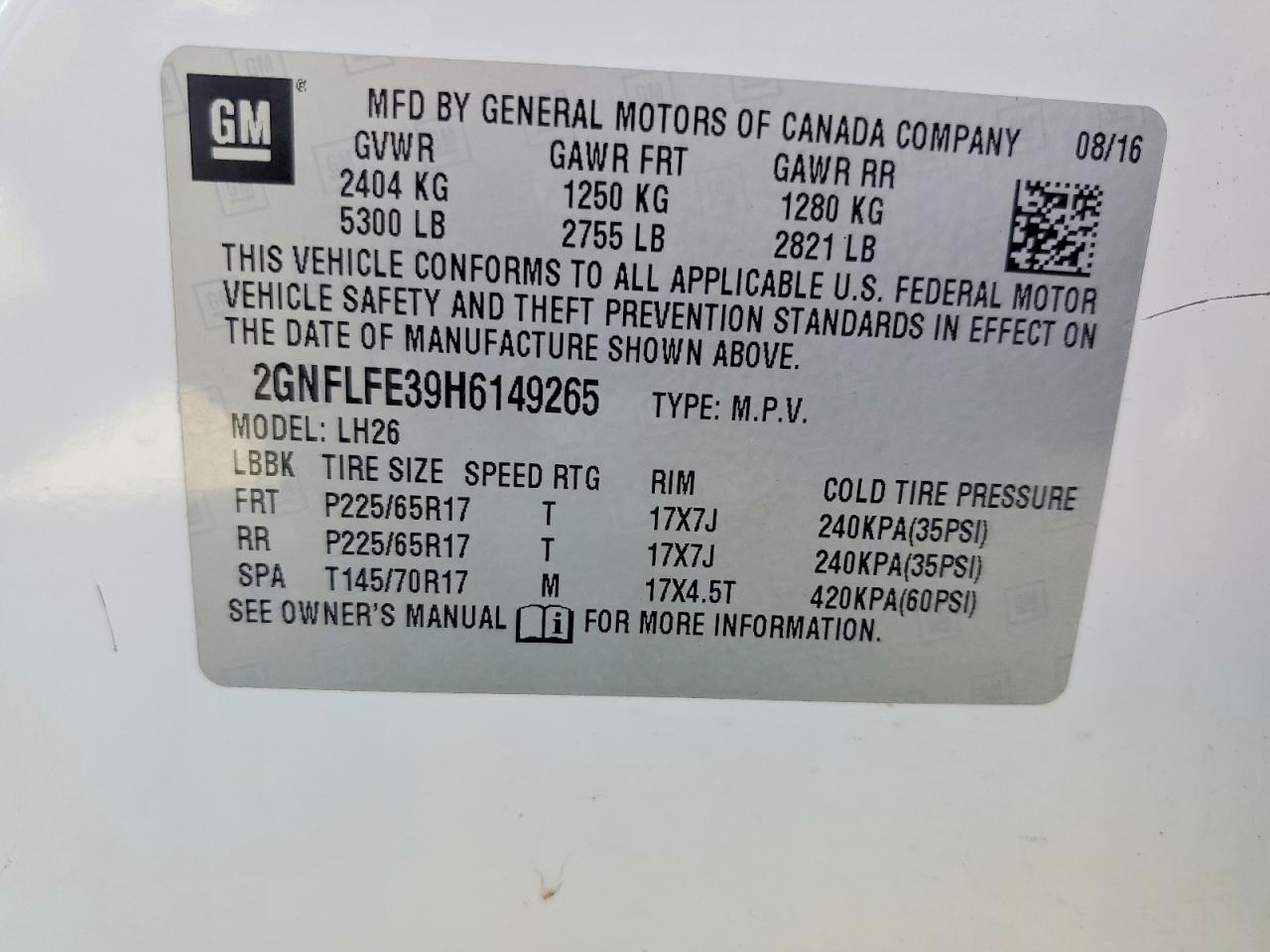 Chevrolet Equinox Lt