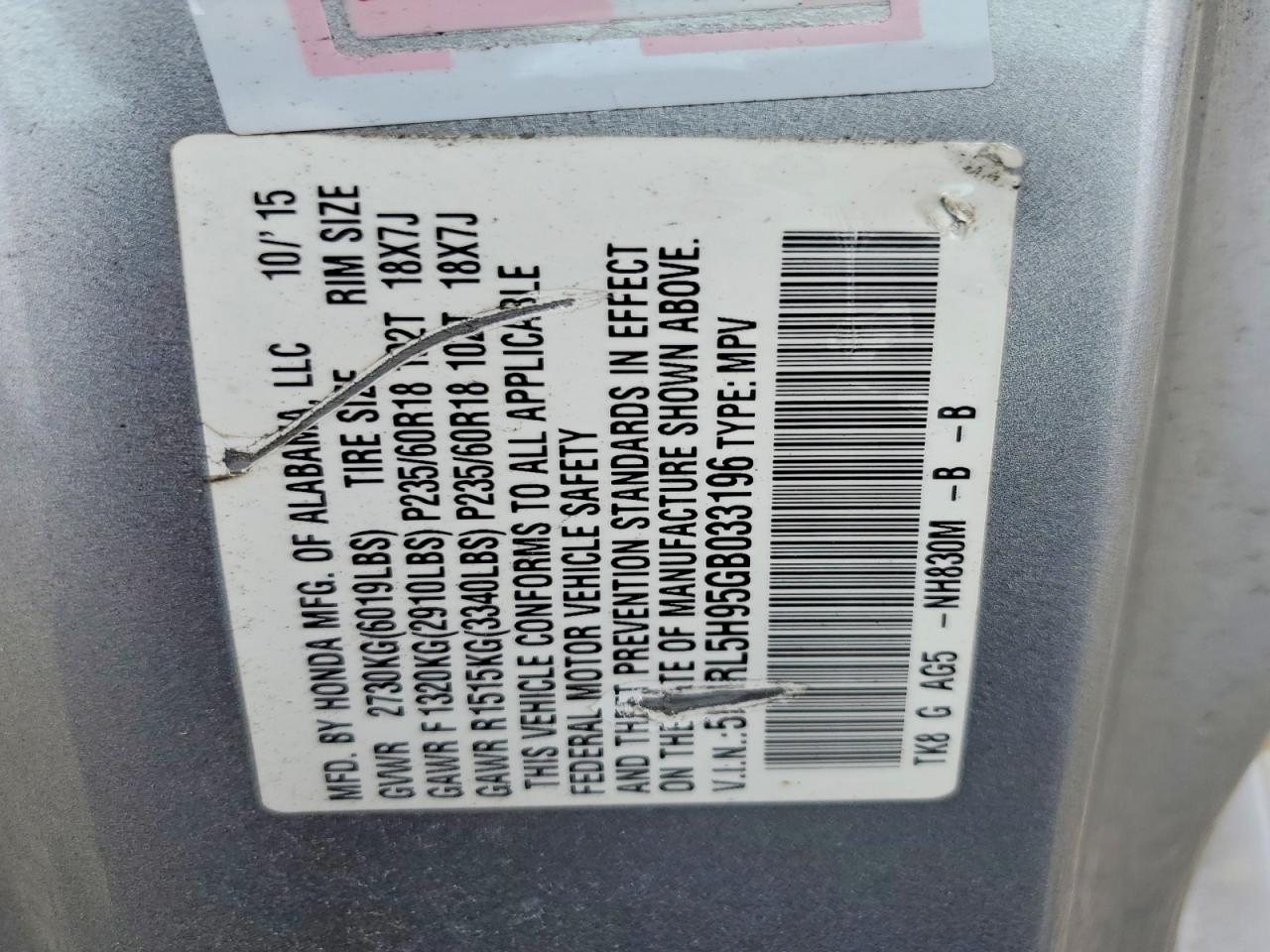 Honda Odyssey Touring