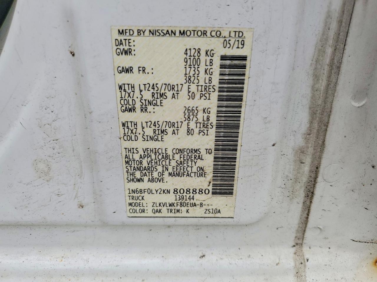Nissan Nv 2500 Hd S