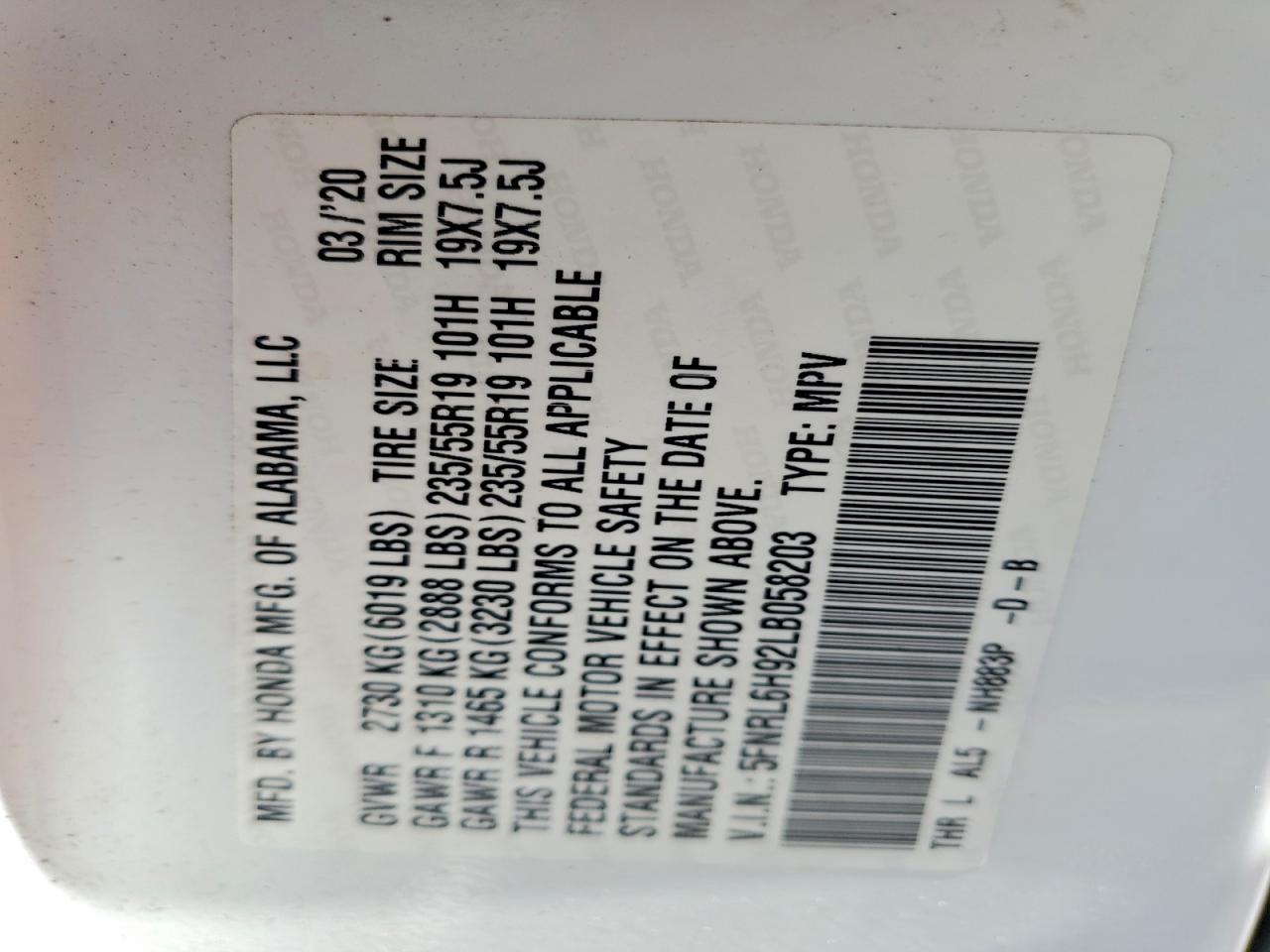 Honda Odyssey Elite