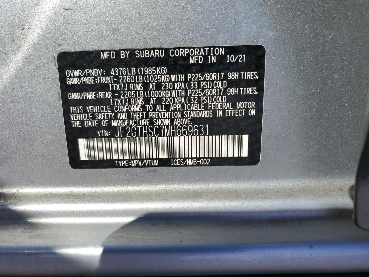 Subaru Crosstrek Sport