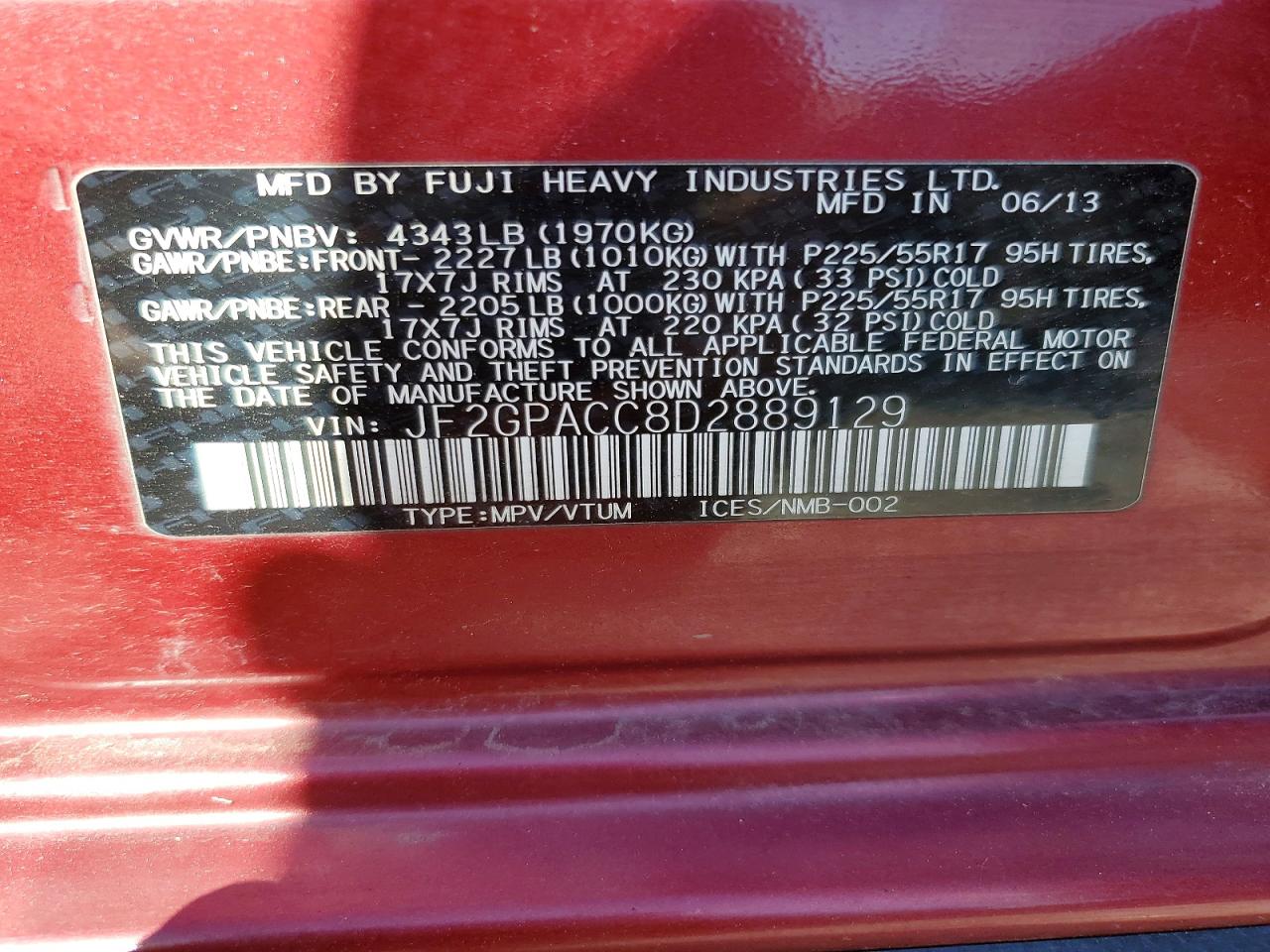 Subaru Xv 2.0 Premium
