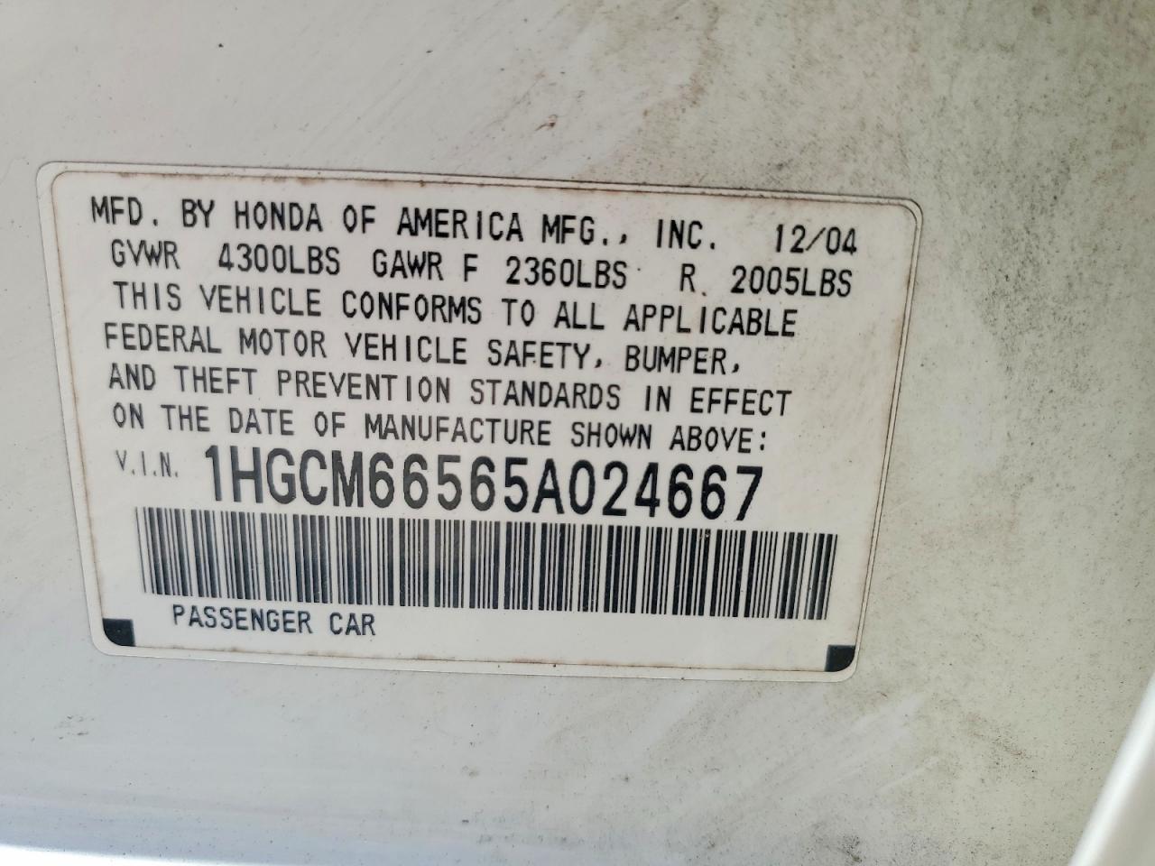 Honda Accord Ex