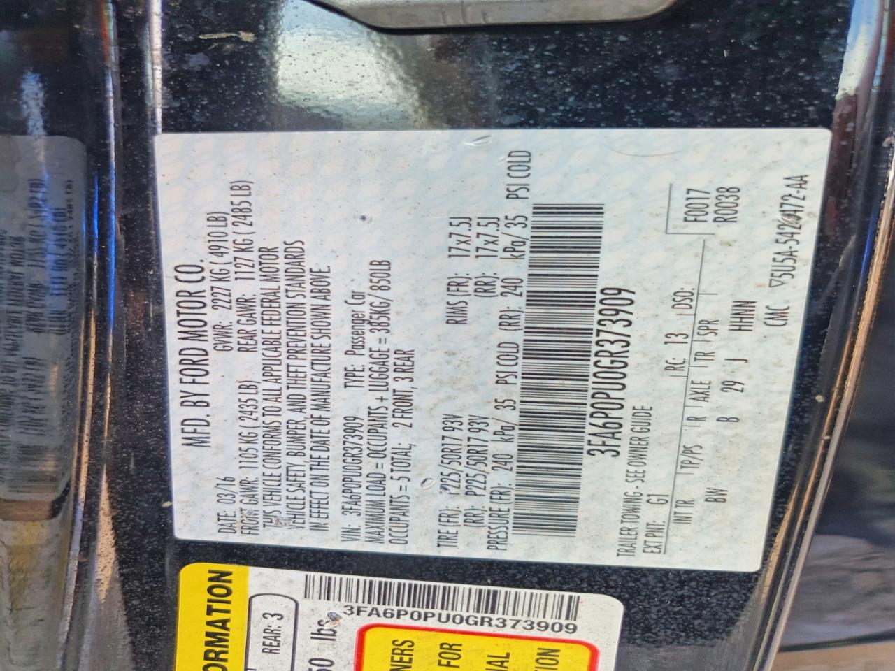 Ford Fusion Se Phev