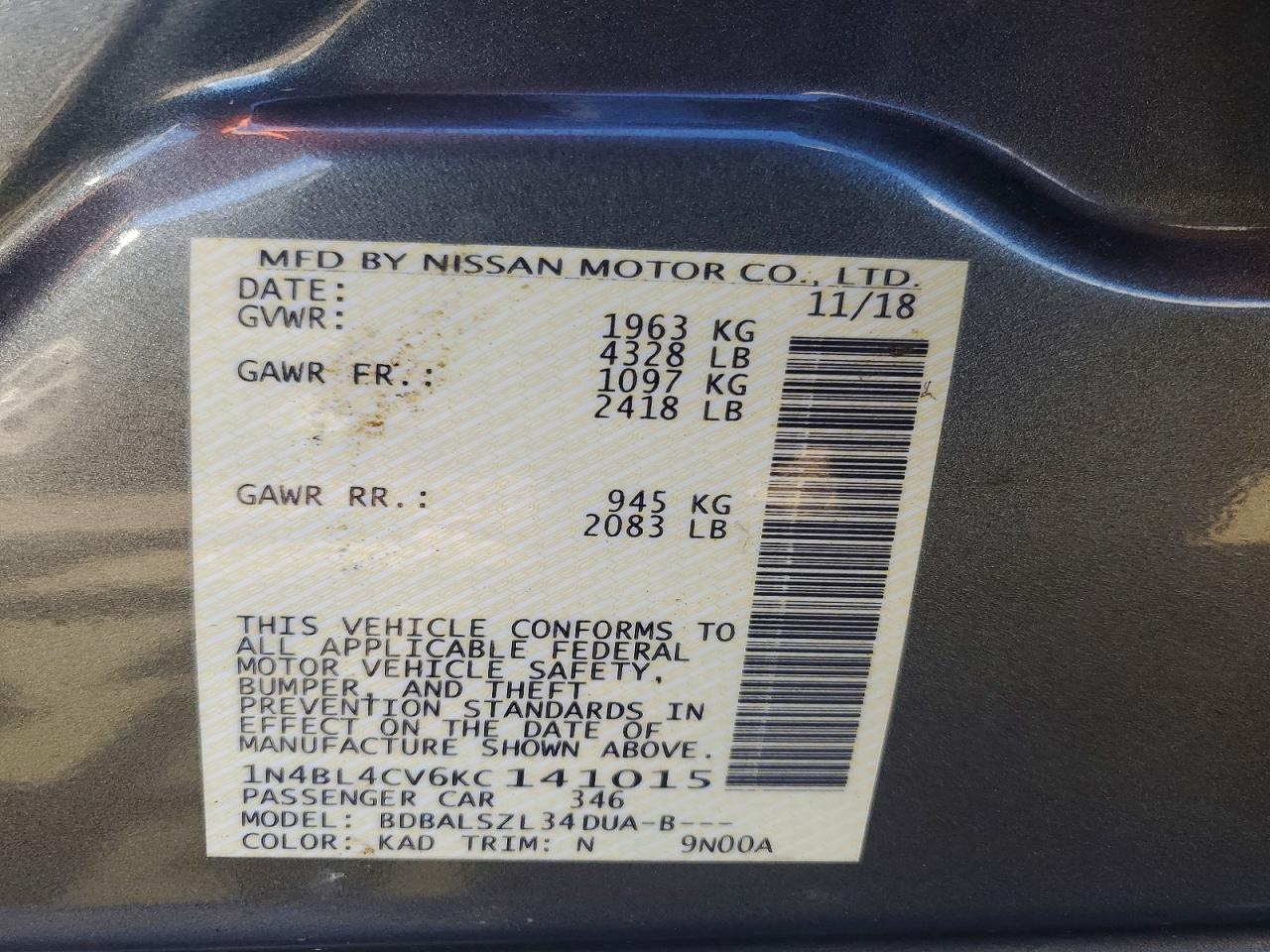 Nissan Altima 2.5 Sr