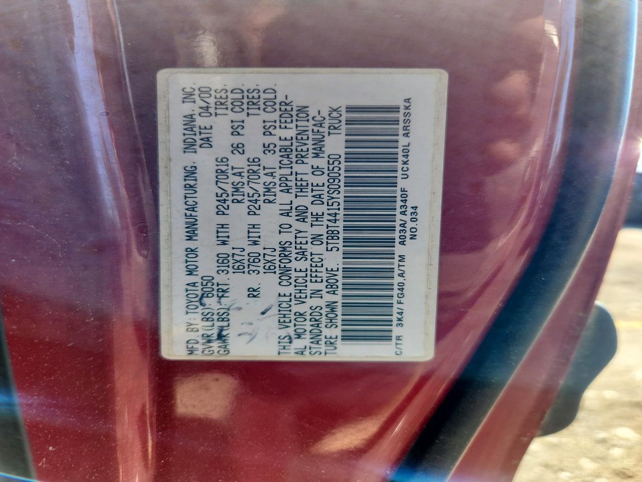 Toyota Tundra Sr5