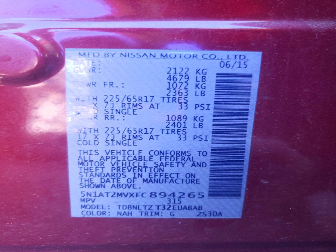 Nissan Rogue Sv