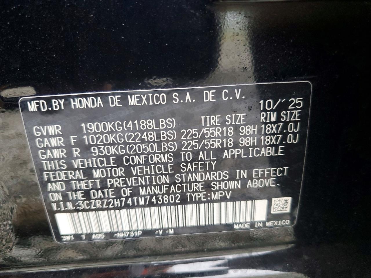 Honda HR-V Exl