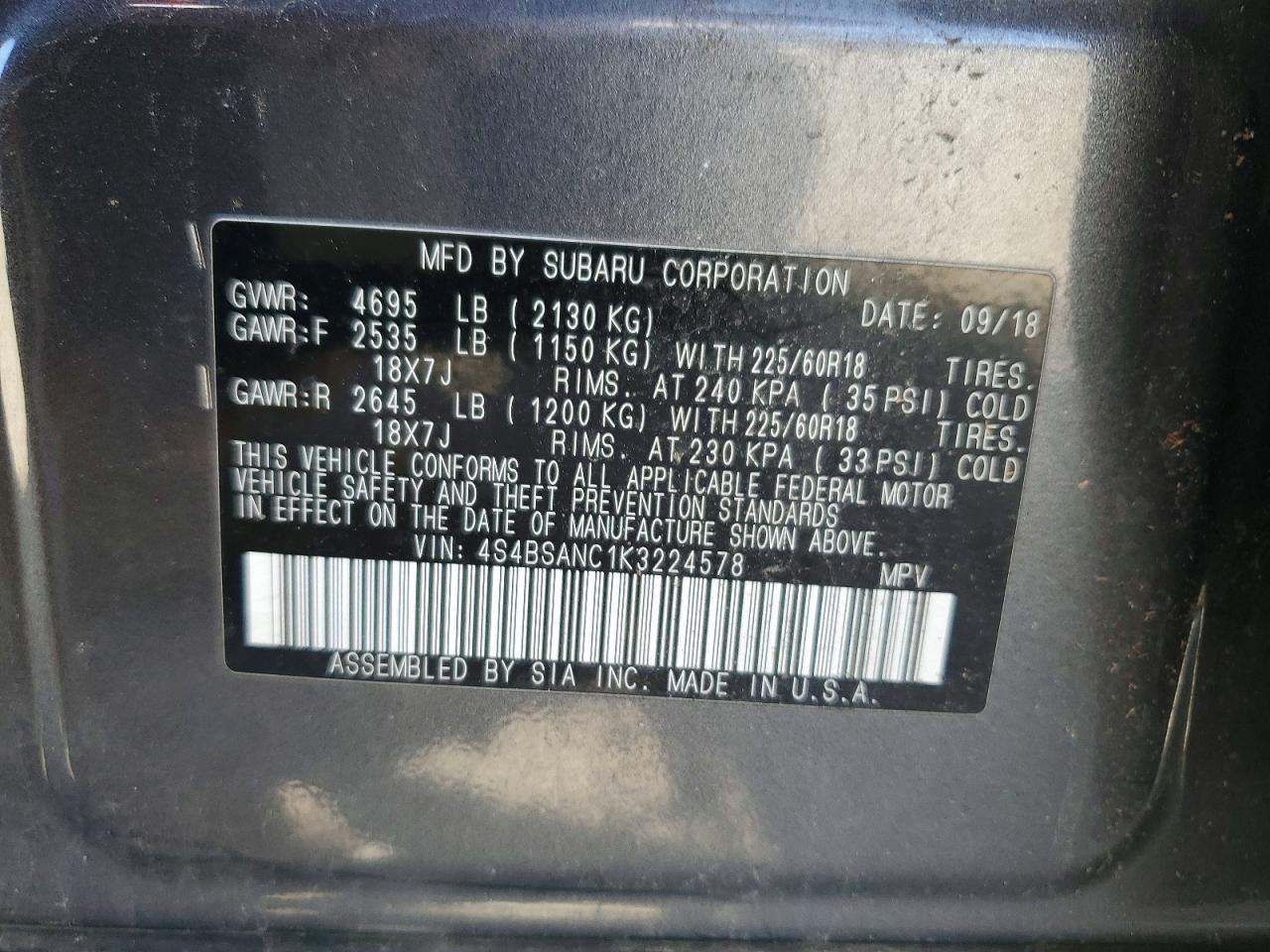 Subaru Outback 2.5i Limited
