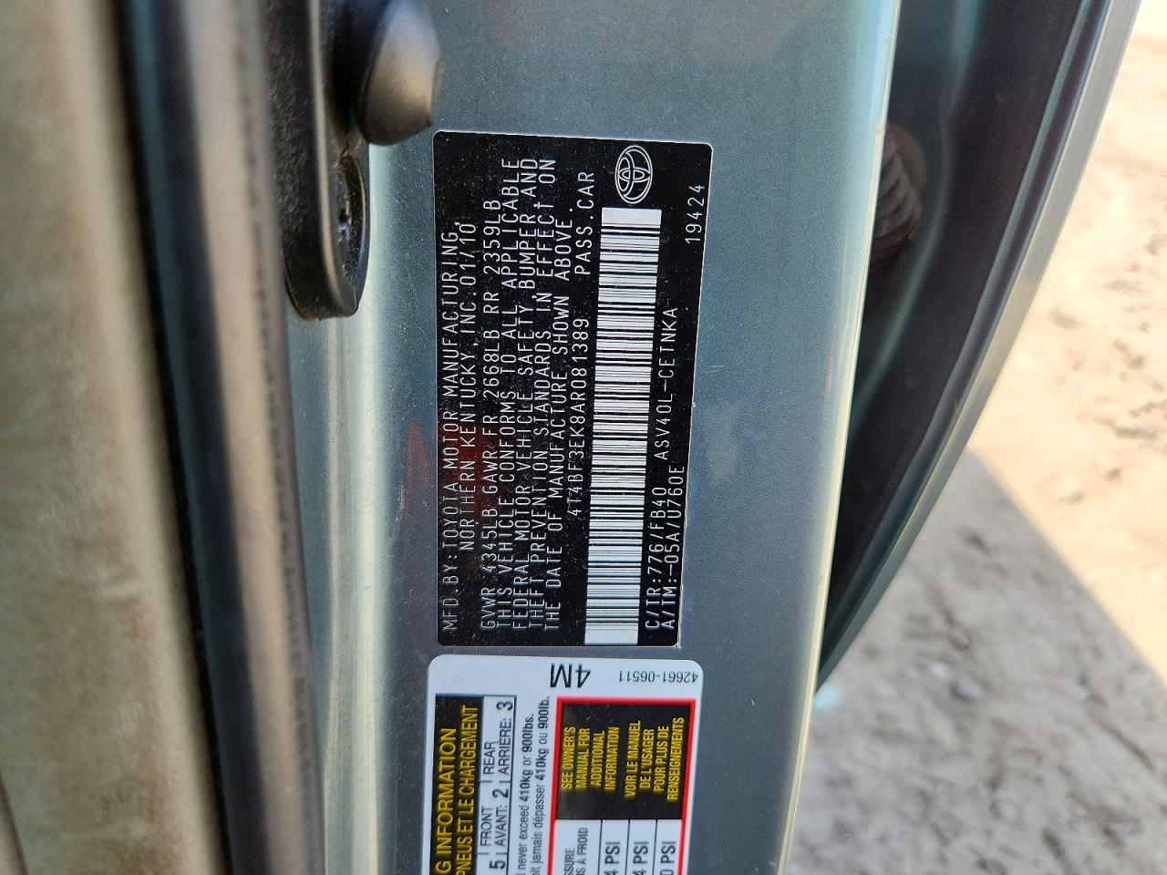 Toyota Camry Le
