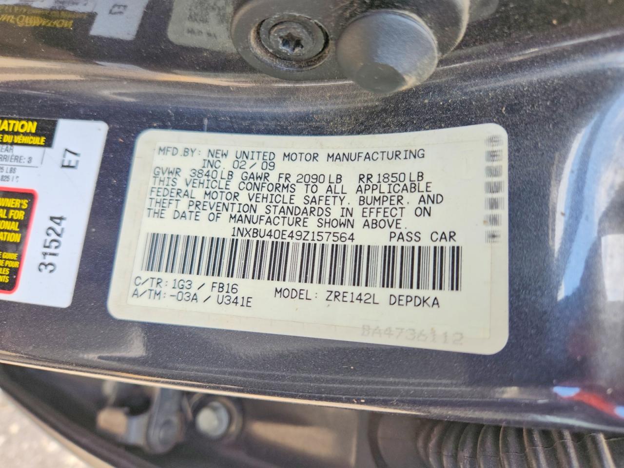 Toyota Corolla Le
