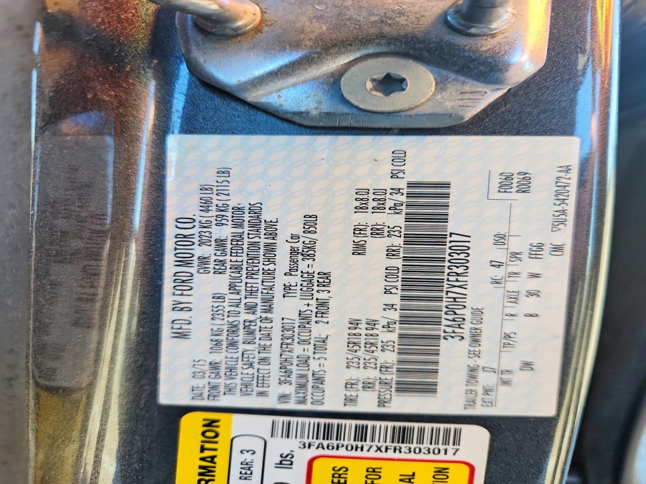 Ford Fusion Se