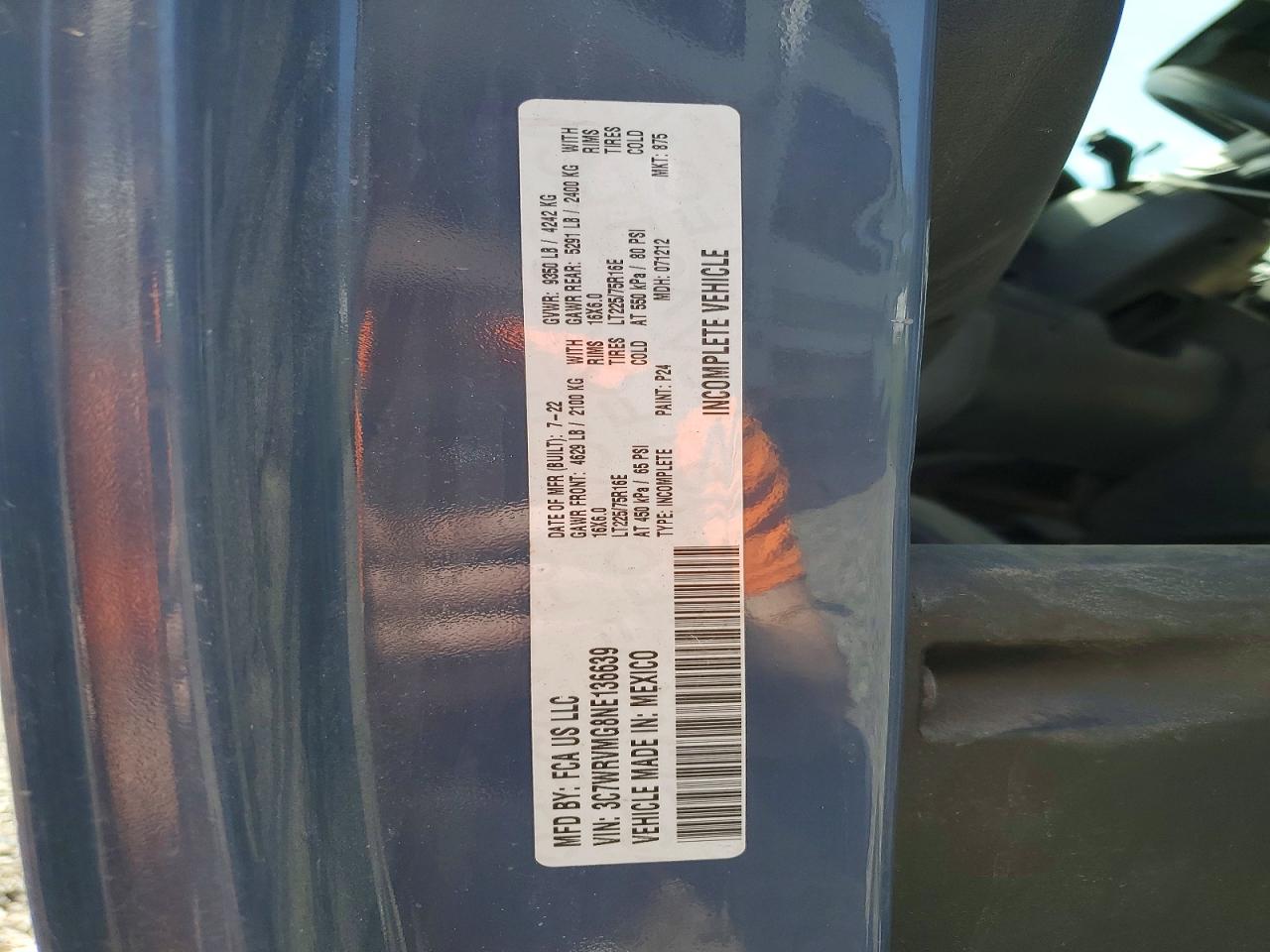 Ram Promaster 3500 Standard