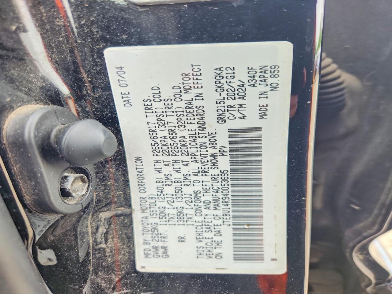 Toyota 4Runner Sr5