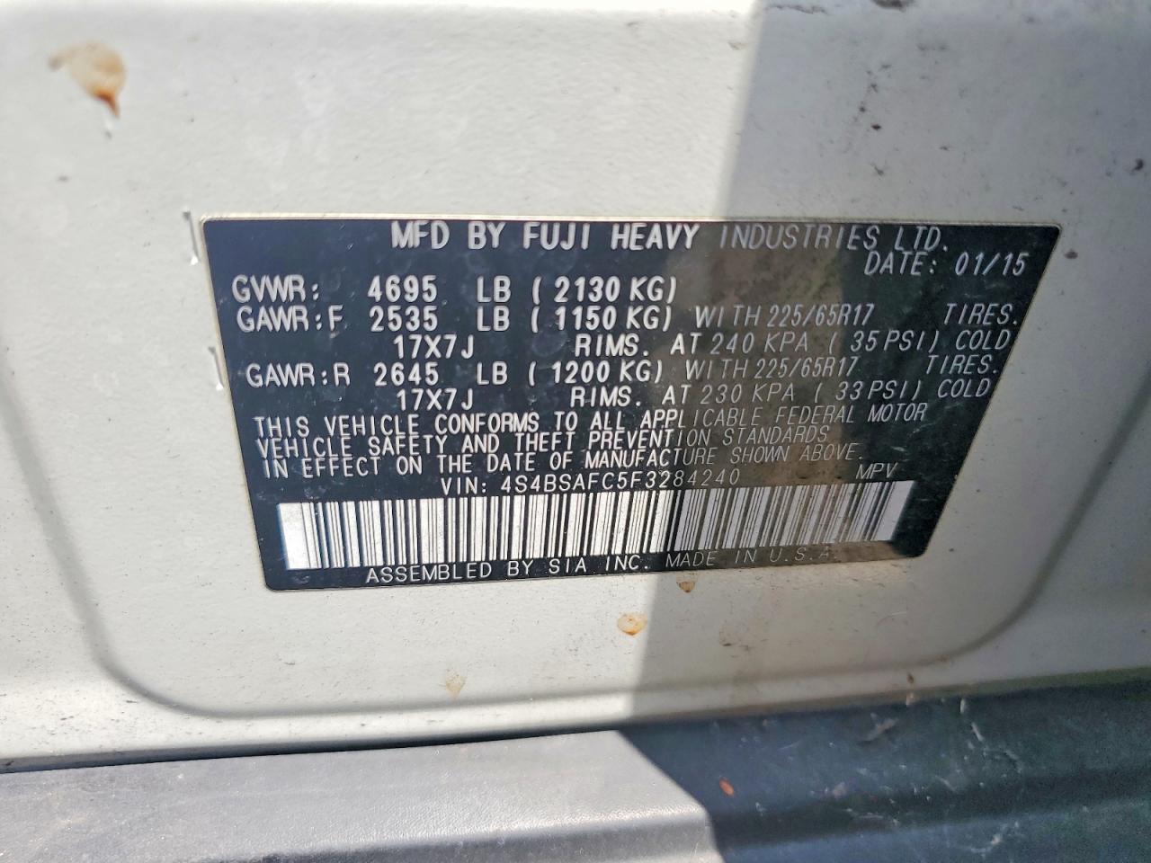 Subaru Outback 2.5i Premium