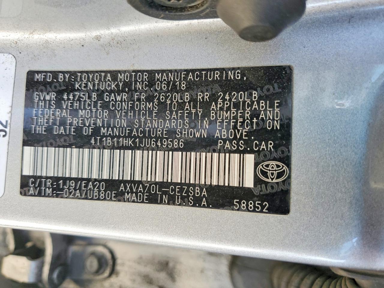 Toyota Camry Se