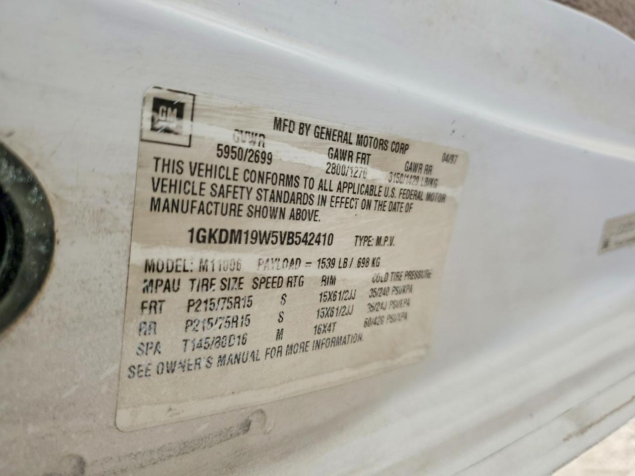 GMC Safari Xt