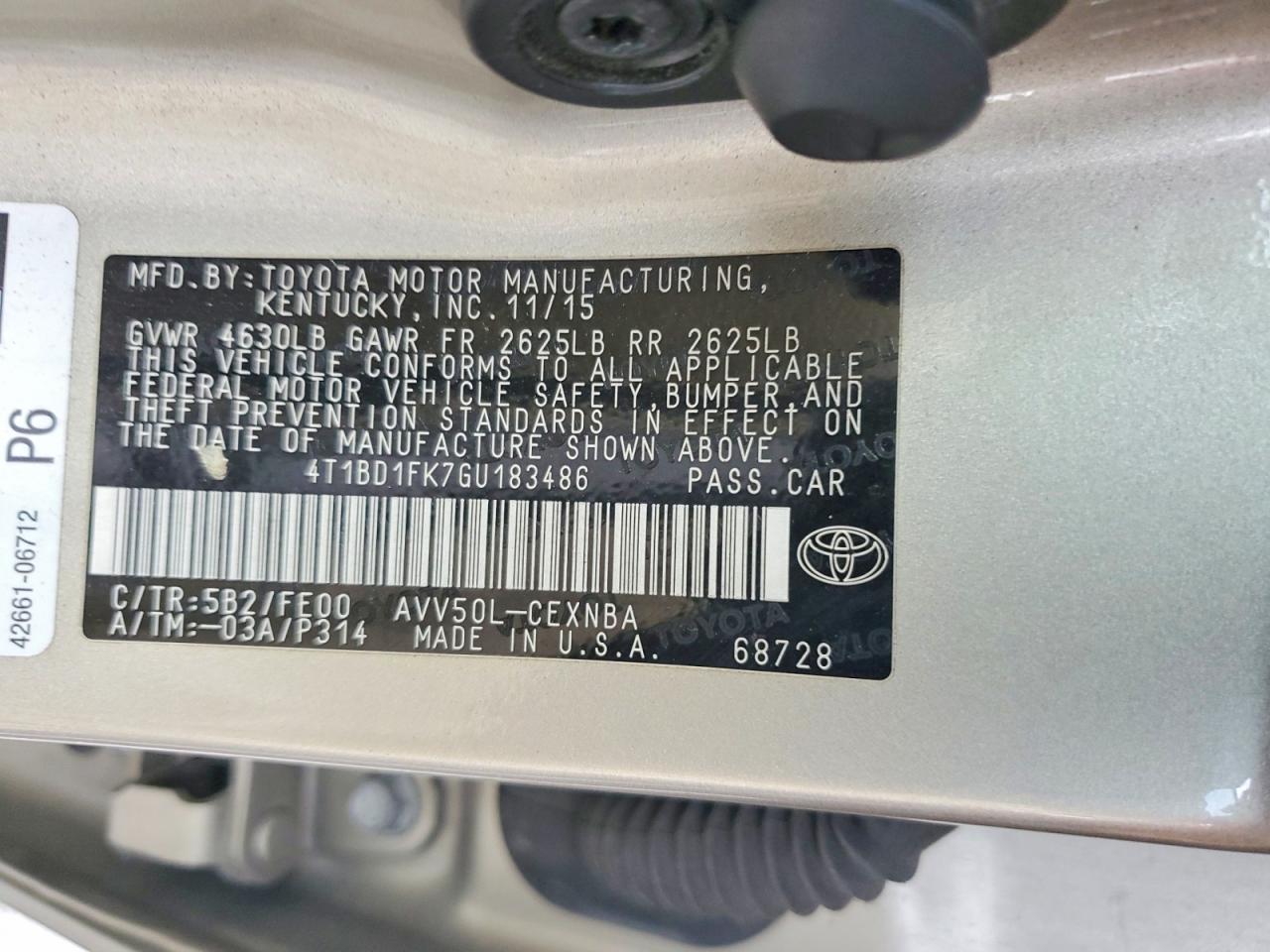 Toyota Camry Le